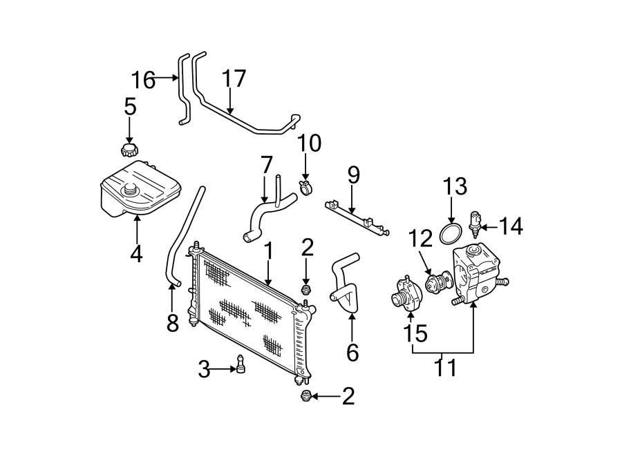 Ford Focus Thermostat. 2.0 LITER, DOHC ENGINE - XS4Z8592AC | Havre Ford