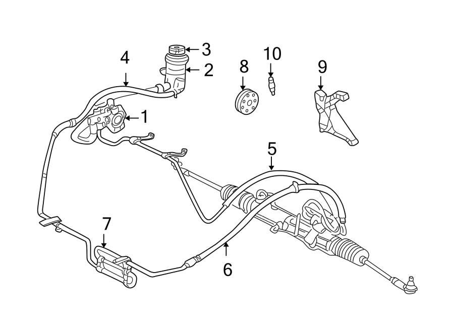 Ford Power Steering Hose Diagram