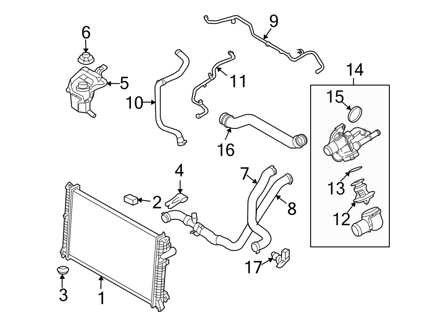 Lincoln MKZ Radiator Coolant Hose (Upper). 3.5 LITER. Fusion, MKZ. MKZ