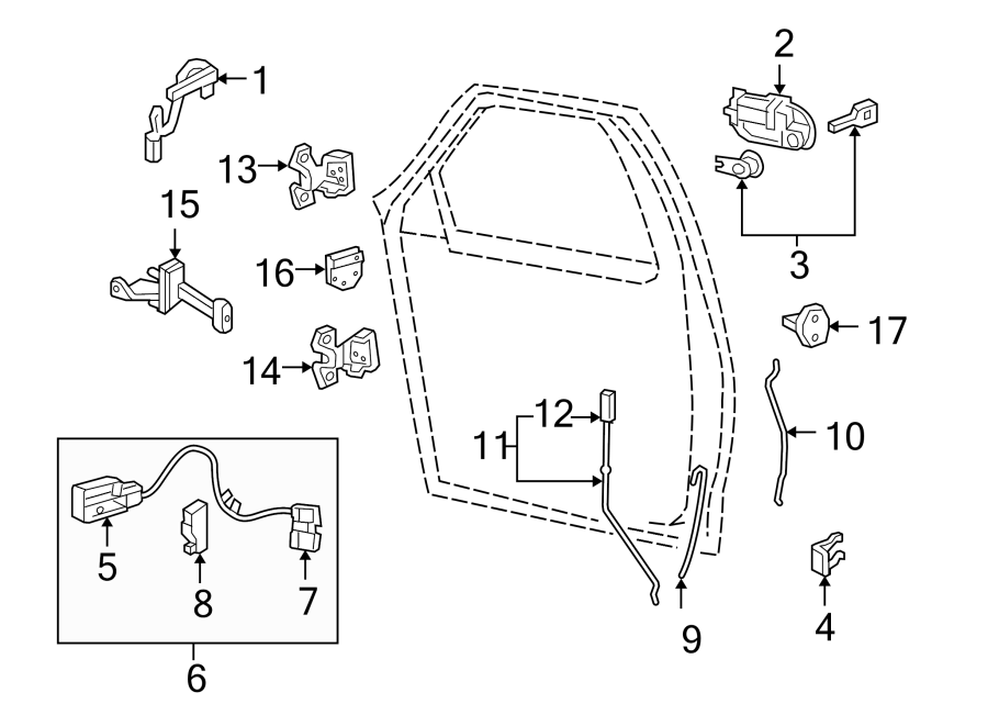 Ford F-150 Heritage Door Latch Assembly. F150, MARK LT; Manual; Right