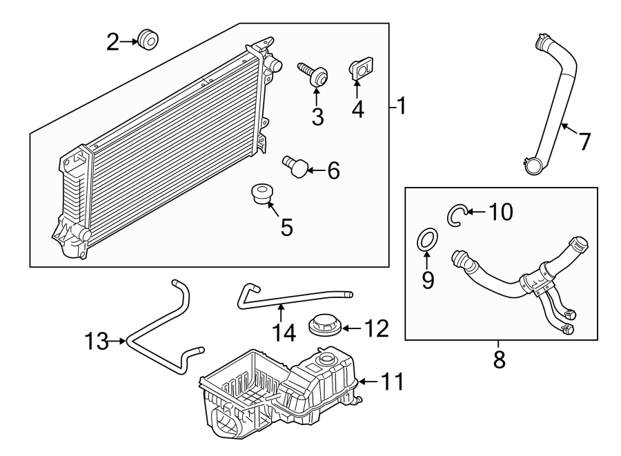 Ford F-150 Radiator. Cooling, Super, Engine - CL3Z8005B | Havre Ford