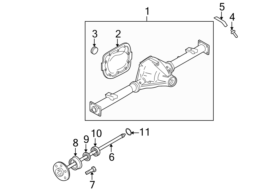 Ford F-150 Shaft. AXLE. ASSEMBLY - REAR AXL. S. Drive. F150; 9.75 Axle