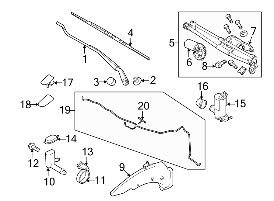 Ford Transit Connect Arm assembly wiper. Front arm. Windshield wiper