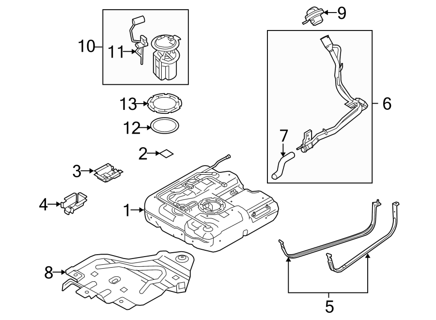 Ford Transit Connect Fuel. Unit. Sender. Tank. Sending. And hanger