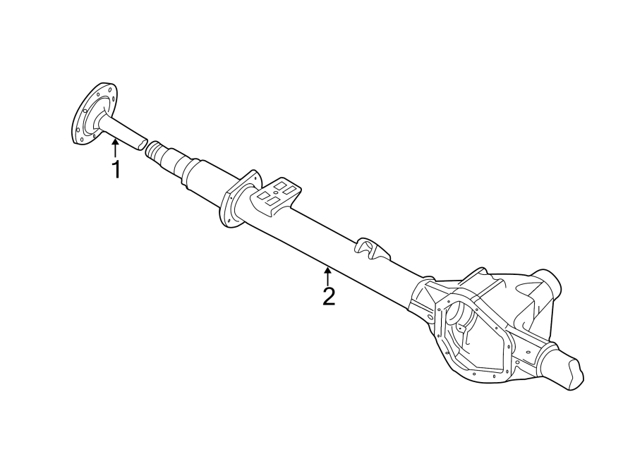 Ford F 150 Shaft Axle Assembly Rear Axl S Drive Yc2z4234ca