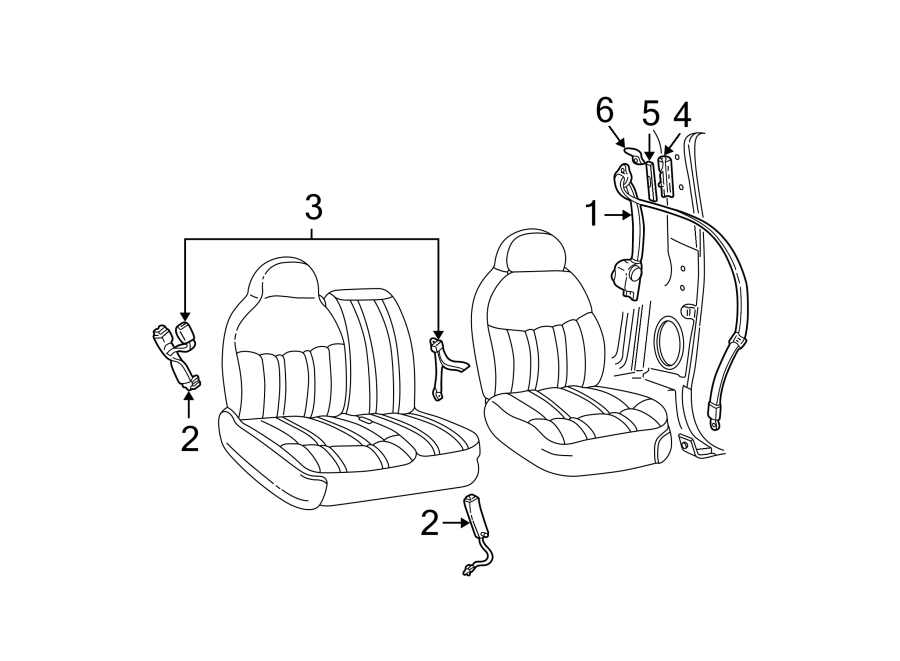 Ford Expedition Seat Belt Receptacle Bench Seat Parchment Captains Seat Parchment 