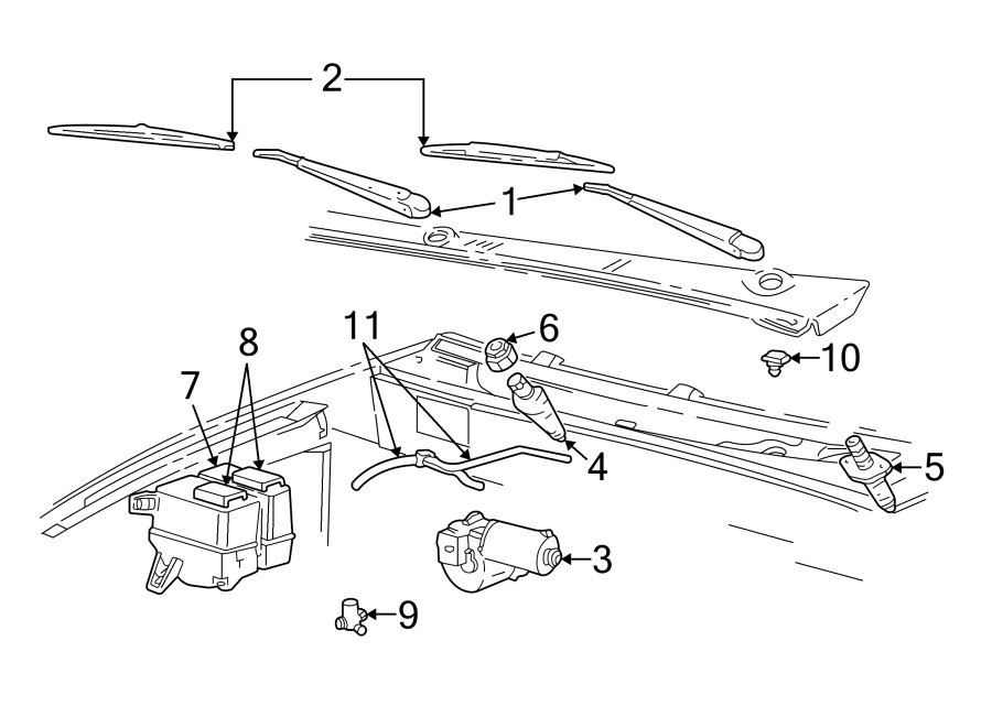 ford Explorer Sport Trac Windshield Wiper Linkage. Left, Replace