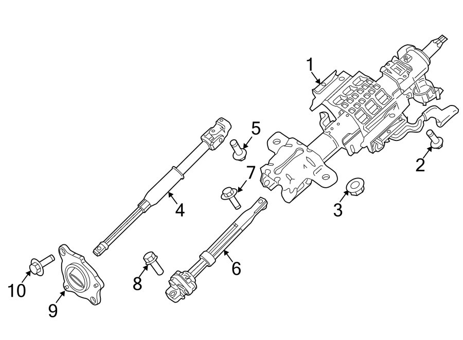 Ford F-250 Super Duty Steering Column. F250, F350 Super ...