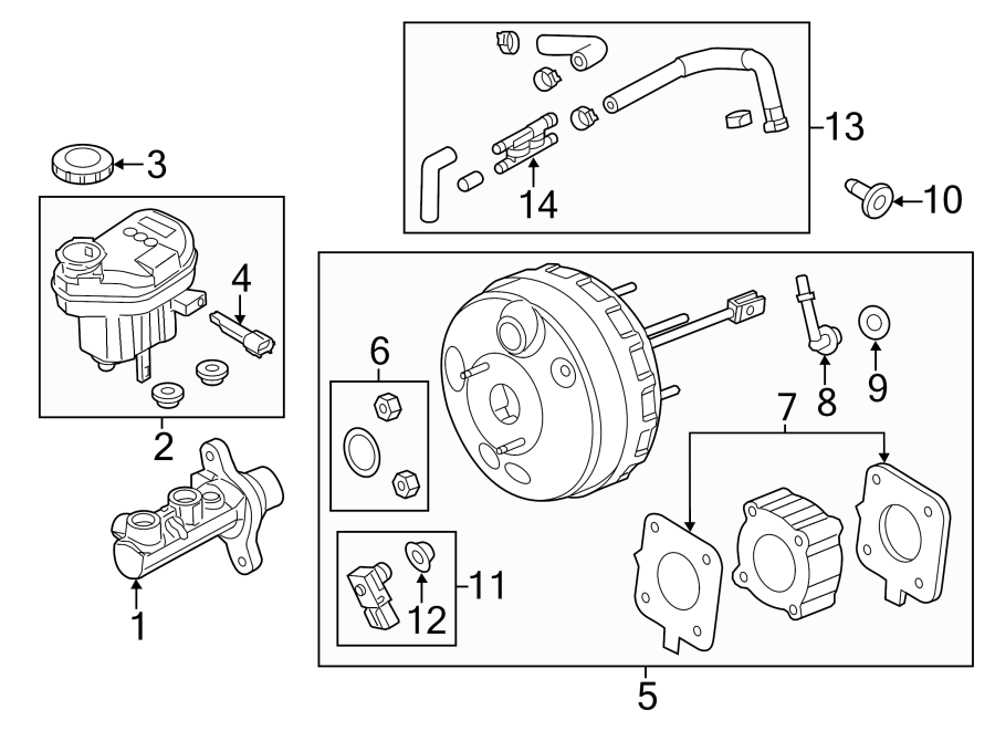 2001-ford-taurus-vacuum-manifold-hose-supply-tube-brake-dg1z9c490b-havre-ford-havre-mt