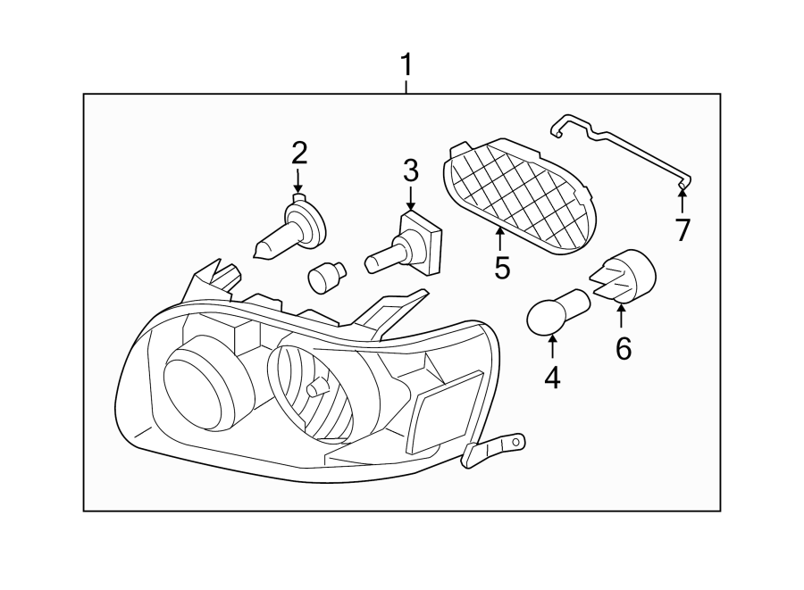 Ford Escape Bulb. Beam. Headlight. (Lower) 2C5Z13N021AA Havre Ford