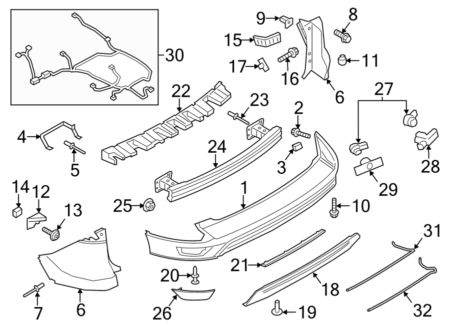 Ford Escape Wire. Harness. Parking. Aid. Distance se. System wiring