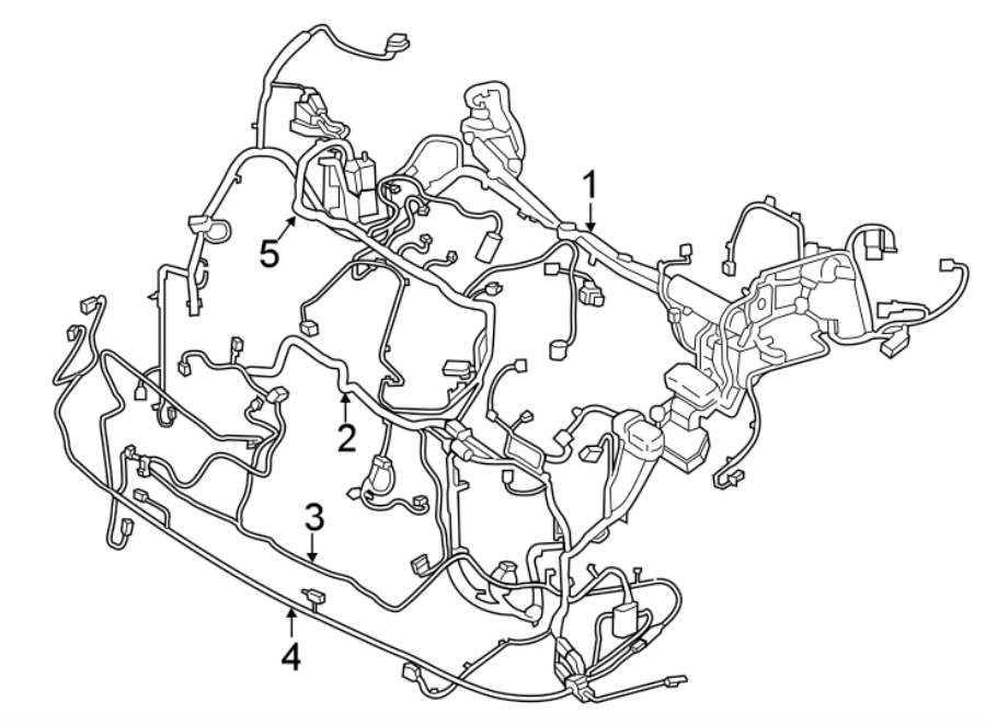 Ford Edge Engine Cooling Fan Motor Wiring Harness. Shutter, 2.0 liter