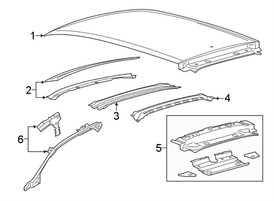 Ford Edge Panel assembly - roof. Roof panel. Panel - KT4Z5850202A ...