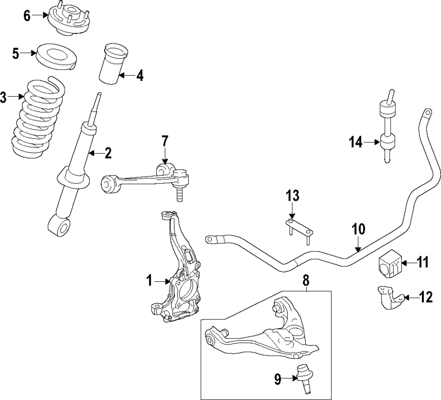 1999 ford expedition front suspension diagram